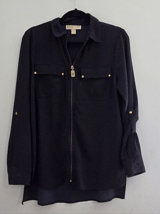 Michael Kors Tops - Michael Kors Zip Front Blouse